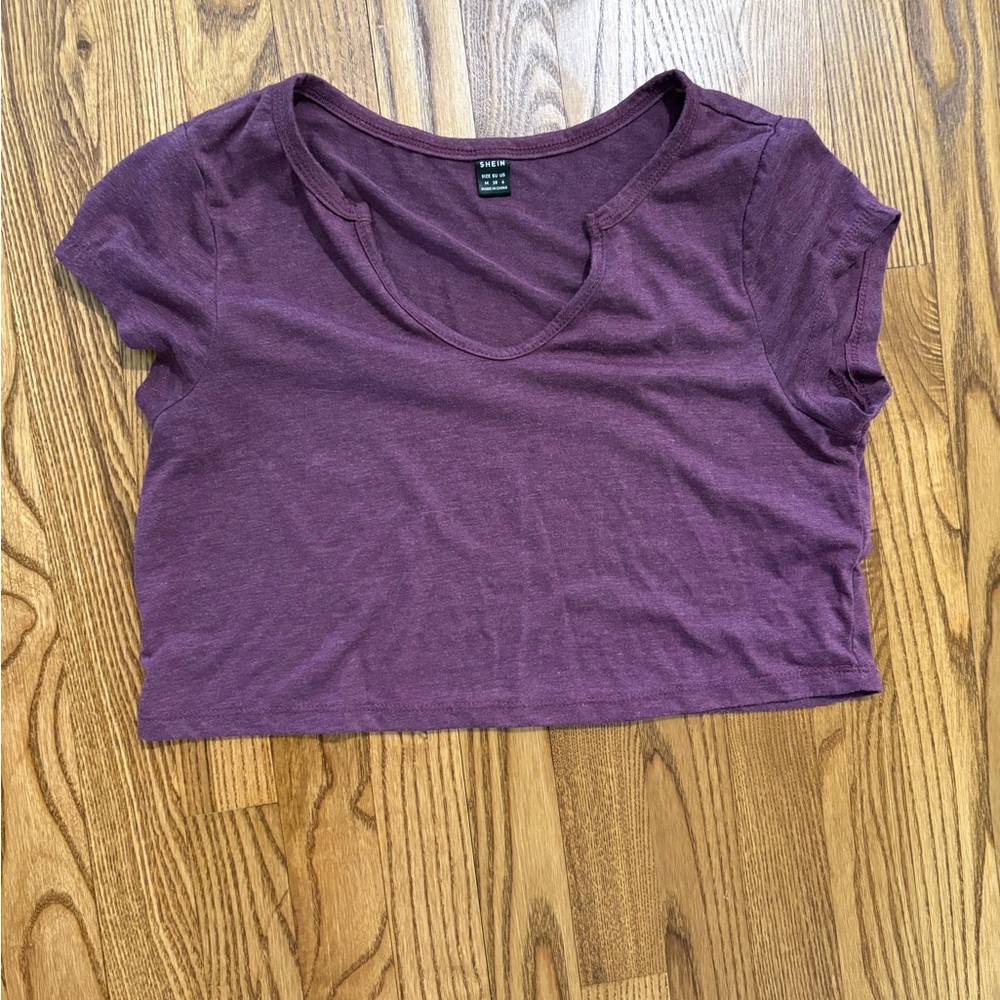 SHEIN Purple Women's Crop Top